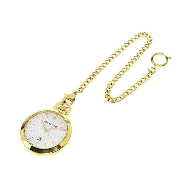 アエロウォッチ クォーツ 電池式 懐中時計 ブランド メンズ レディース AEROWATCH 42829-JA04 アナログ シルバー スイス製