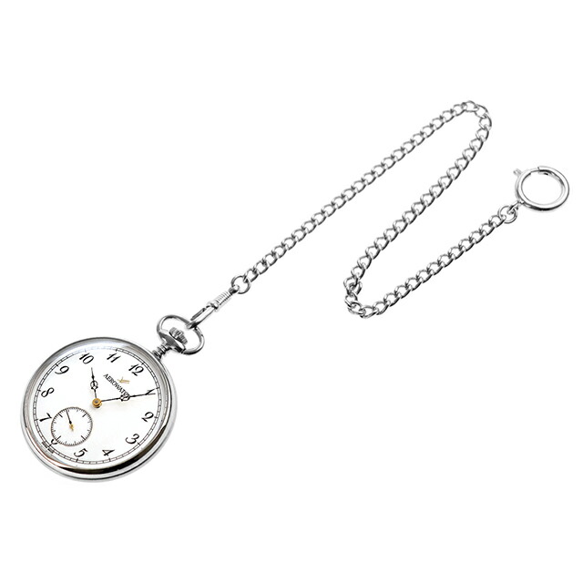 アエロウォッチ 手巻き 懐中時計 ブランド メンズ レディース AEROWATCH 50832-AA04 アナログ ホワイト 白 スイス製