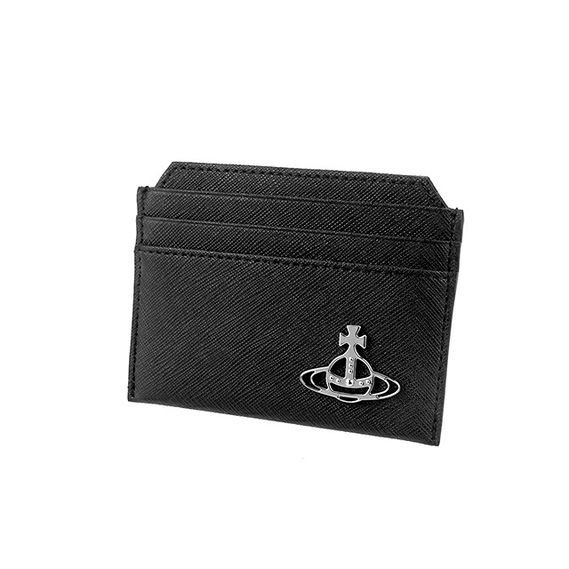 ヴィヴィアン ウエストウッド カードケース コンパクト メンズ レディース ブランド Vivienne Westwood ロゴ 5403000BU S000B N401 BLACK ビビアン 定期入れ 高級 おしゃれ プレゼント 実用的