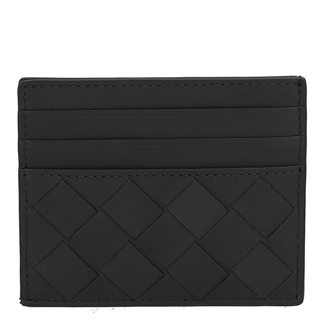 ボッテガ・ヴェネタ カードケース メンズ レディース ブランド BOTTEGA VENETA 607361-V3US3 8966 ブラック 定期入れ 高級 おしゃれ プレゼント 実用的