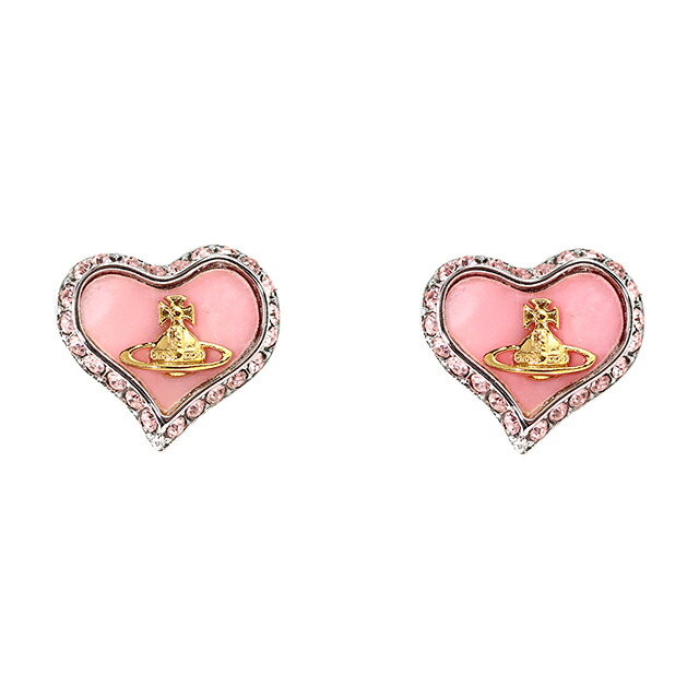 ヴィヴィアン ウエストウッド ピアス レディース Vivienne Westwood ペトラ スタッド 両耳用 62010074 02P659 コーラルピンク シルバー アクセサリー ビビアン ジュエリー ブランド 高級 おしゃれ プレゼント 女性 実用的 かわいい