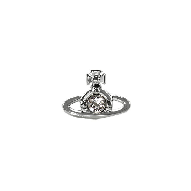 ヴィヴィアン ウエストウッド ピアス メンズ レディース Vivienne Westwood NANO ソリティア SOLITAIRE 真鍮 スタッド 片耳用 62010086-02P116 シルバー アクセサリー ビビアン ジュエリー ブランド 高級 おしゃれ プレゼント 男性 実用的 かっこいい