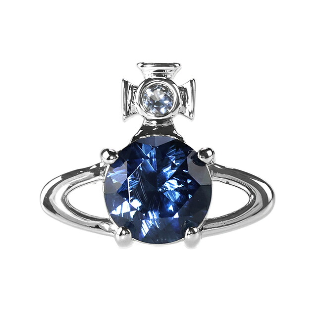 ヴィヴィアン ウエストウッド ピアス メンズ レディース Vivienne Westwood レイナシングルピアス スタッド 片耳用 6201032G 02P168 シルバー ブルー アクセサリー ビビアン ジュエリー ブランド 高級 おしゃれ プレゼント 男性 実用的 かっこいい