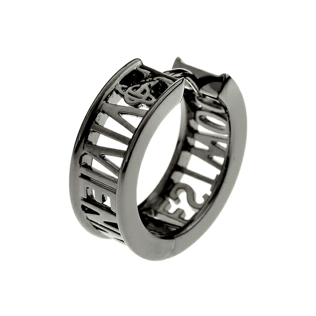 ヴィヴィアン ウエストウッド ピアス メンズ レディース ブランド Vivienne Westwood WESTMINSTER 真鍮 フープ 片耳用 62030052-S001 ガンメタル アクセサリー ビビアン プレゼント 実用的