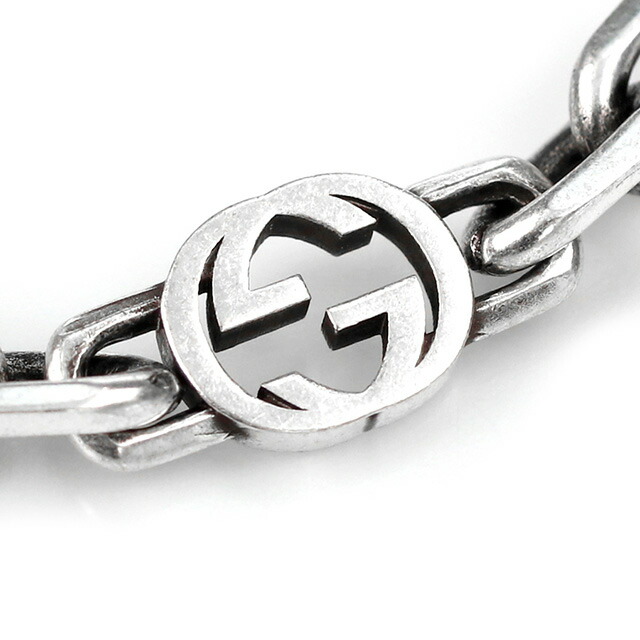 グッチ ブレスレット インターロッキングG sterling silver ユニセックス メンズ レディース 620798 J8400 0811 20cm GUCCI シルバー ギフト プレゼント 実用的