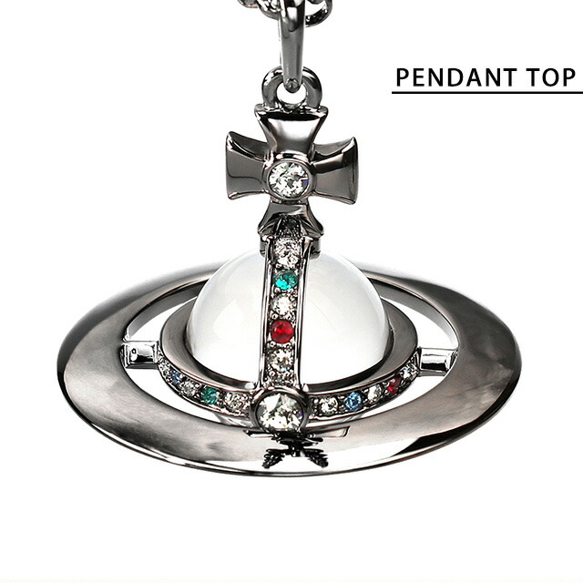 ヴィヴィアン ウエストウッド ネックレス ブランド Vivienne Westwood スモールオーブ ペンダント メンズ レディース ユニセックス 63020096-S001 ブラック アクセサリー ギフト プレゼント 実用的