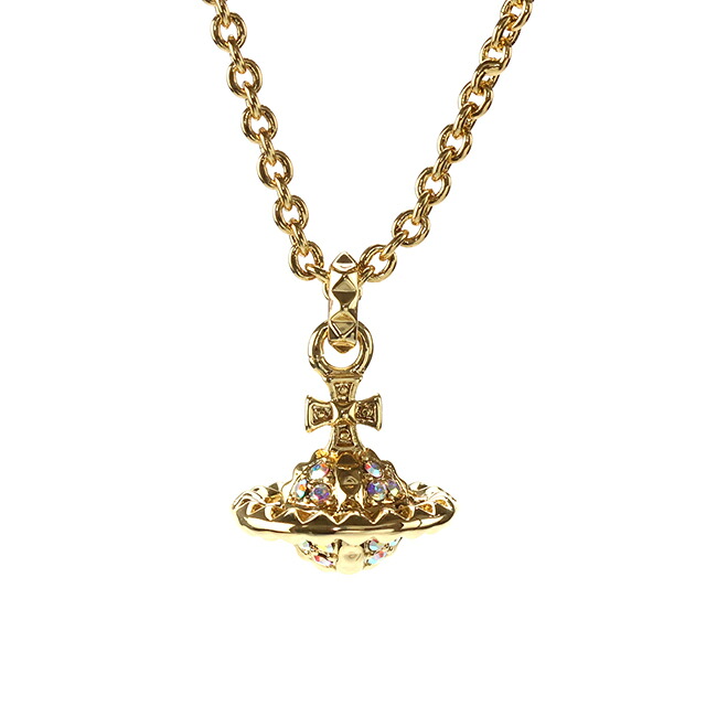 ヴィヴィアン ウエストウッド ネックレス メンズ レディース ブランド Vivienne Westwood メイフェアスモールオーブ 630203EF-02R115 ゴールド アクセサリー ビビアン ジュエリー ブランド 高級 おしゃれ プレゼント 実用的 ペア