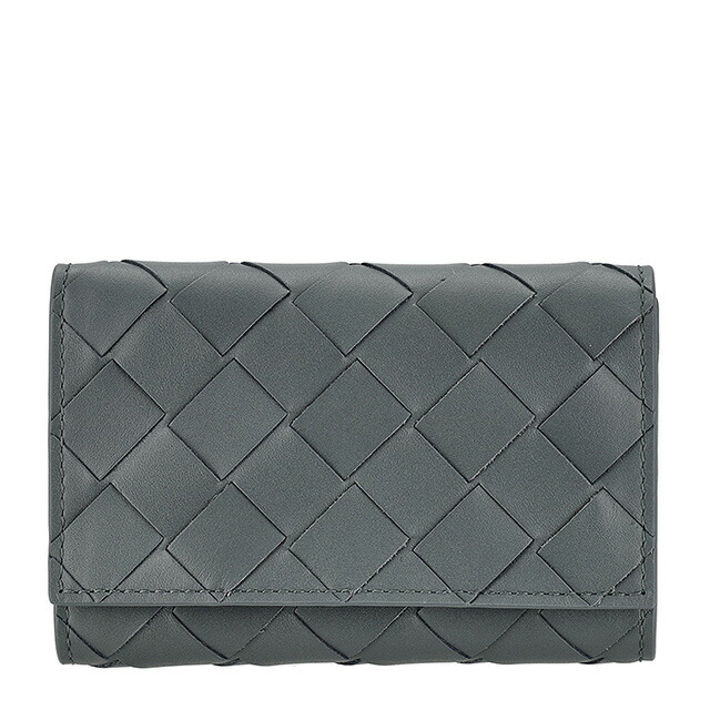 ボッテガ・ヴェネタ キーケース メンズ レディース ブランド BOTTEGA VENETA イントレチャート レザー 630336-V3US1 ブルーグレー 高級 おしゃれ プレゼント 実用的