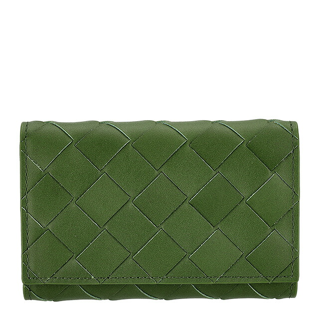 ボッテガ・ヴェネタ キーケース メンズ レディース ブランド BOTTEGA VENETA イントレチャート レザー 630336-V3US1 グリーン 高級 おしゃれ プレゼント 実用的