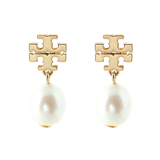 トリーバーチ ピアス レディース ブランド TORY BURCH KIRA PEARL DROP EARRING スタッド 両耳用 65156-709 Tory Gold アクセサリー