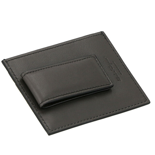 フェラガモ カードケース メンズ Ferragamo 66A387PEBBLE NER 733 364 ブラック 定期入れ ブランド 高級 おしゃれ プレゼント 実用的
