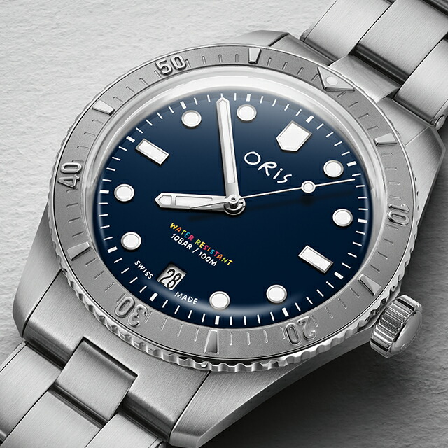 オリス ダイバーズ LFP リミテッドエディション 38mm 自動巻き 腕時計 メンズ ORIS 01 733 7771 4085-Set アナログ ブルー スイス製 高級 ブランド おしゃれ 防水 プレゼント 男性 実用的