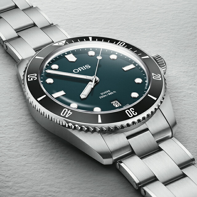 オリス ダイバーズ デイト 39mm 自動巻き 腕時計 メンズ 替えベルト ORIS 01 733 7795 4055-Set アナログ ブルー スイス製 高級 ブランド おしゃれ 防水 プレゼント 男性 実用的