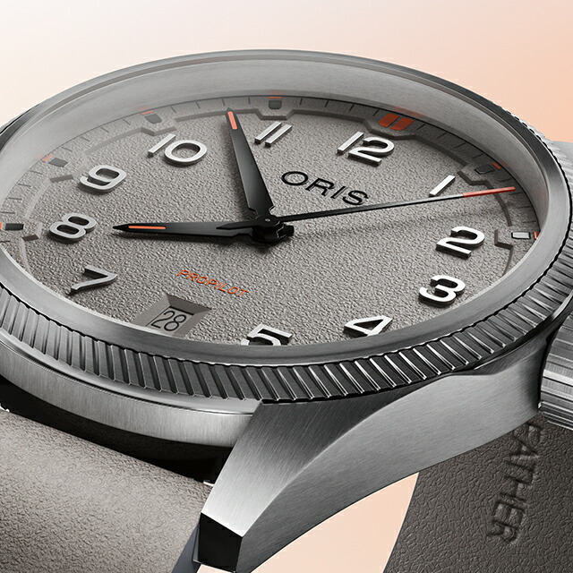 オリス プロパイロット デイト 41mm 自動巻き 腕時計 ブランド メンズ ORIS 01 733 7805 4163-07 6 20 15LC アナログ グレー スイス製 高級 おしゃれ 防水 プレゼント 男性 実用的