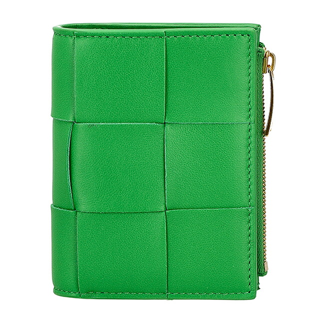 ボッテガ・ヴェネタ 二つ折り財布 二折財布 レディース ブランド BOTTEGA VENETA Italy 742698-V3UO3 3722 グリーン