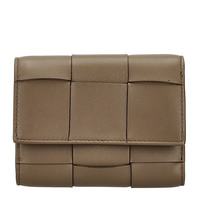 ボッテガ・ヴェネタ 三つ折り財布 三折財布 レディース ブランド BOTTEGA VENETA レザー Italy 750245-V3UO1 2560 ブラウン