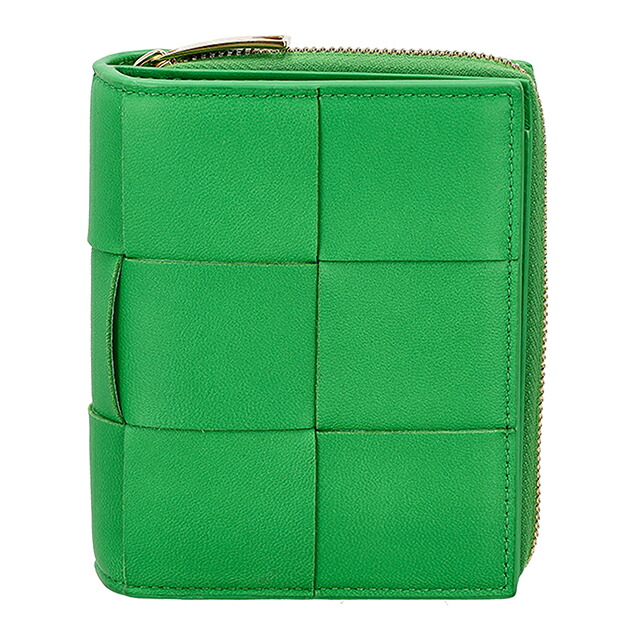 ボッテガ・ヴェネタ 二つ折り財布 二折財布 レディース ブランド BOTTEGA VENETA Italy 750253-V3UO1 3722 グリーン