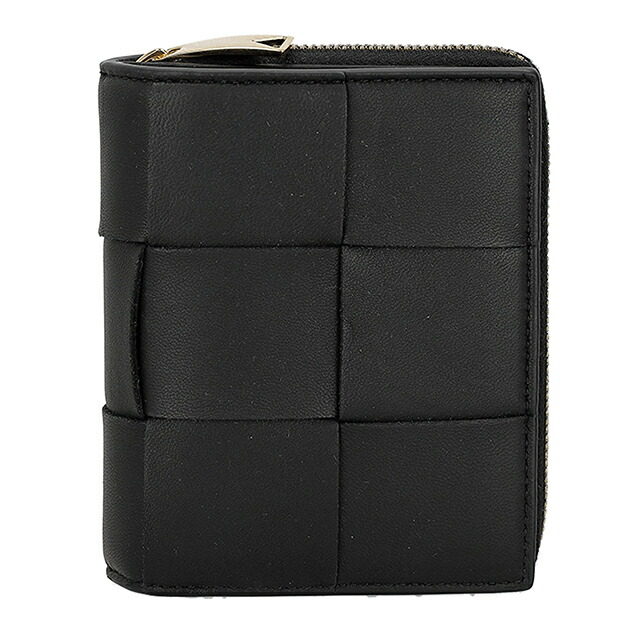 ボッテガ・ヴェネタ 二つ折り財布 二折財布 レディース ブランド BOTTEGA VENETA Italy 750253-V3UO1 8425 ブラック