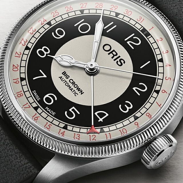 オリス Big Crown Pointer Date Bullseye 38mm 自動巻き 腕時計 ブランド メンズ ORIS 01 754 7779 4061-07 5 19 25 アナログ クールグレー ブラック 黒 スイス製 高級 おしゃれ 防水 プレゼント 男性 実用的