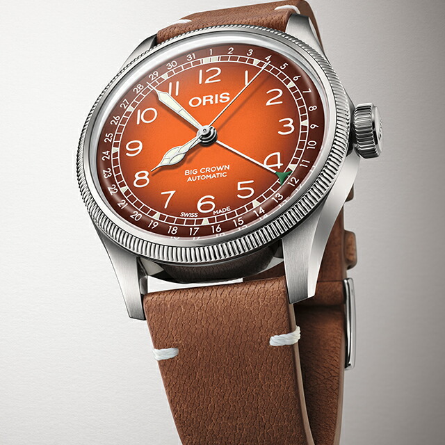 オリス Oris×チェルボボランテ 40mm 自動巻き 腕時計 ブランド メンズ ORIS 01 754 7785 4068-Set アナログ オレンジ ブラウン スイス製 高級 おしゃれ 防水 プレゼント 男性 実用的