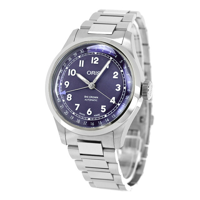 オリス ビッククラウン ポインターデイト 40mm 自動巻き 腕時計 ブランド メンズ ORIS 01 754 7798 4068-07 8 20 06 アナログ パープル スイス製 高級 おしゃれ 防水 プレゼント 男性 実用的