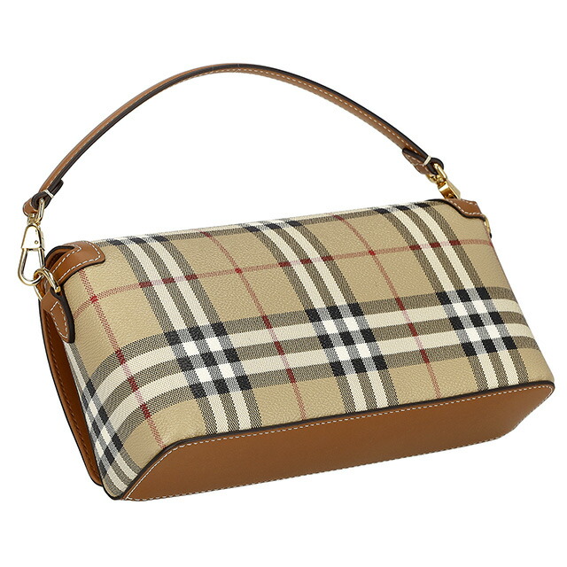 バ－バリ－ ショルダーバッグ レディース BURBERRY チェック 8066165 ベージュ 斜めがけ ブランド 高級 おしゃれ プレゼント 女性 実用的 かわいい