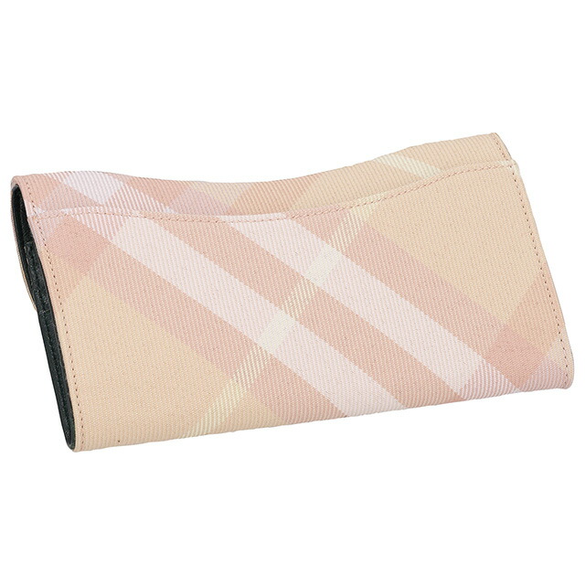 バ－バリ－ 長財布 レディース BURBERRY チェック 8081787 PEACH ピンク系 ウォレット ブランド 高級 おしゃれ プレゼント 実用的
