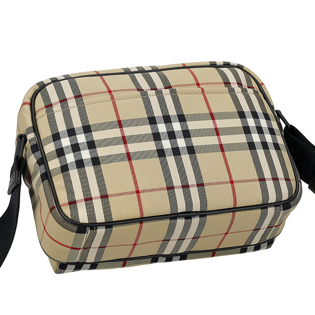 バーバリー ショルダーバッグ メンズ BURBERRY チェック 8084111 ベージュ 斜めがけ ブランド 高級 おしゃれ プレゼント 男性 実用的 かっこいい