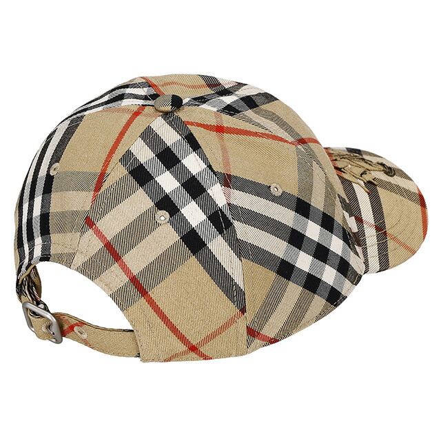 バ－バリ－ キャップ メンズ レディース ブランド BURBERRY チェック 8085723 M ベージュ