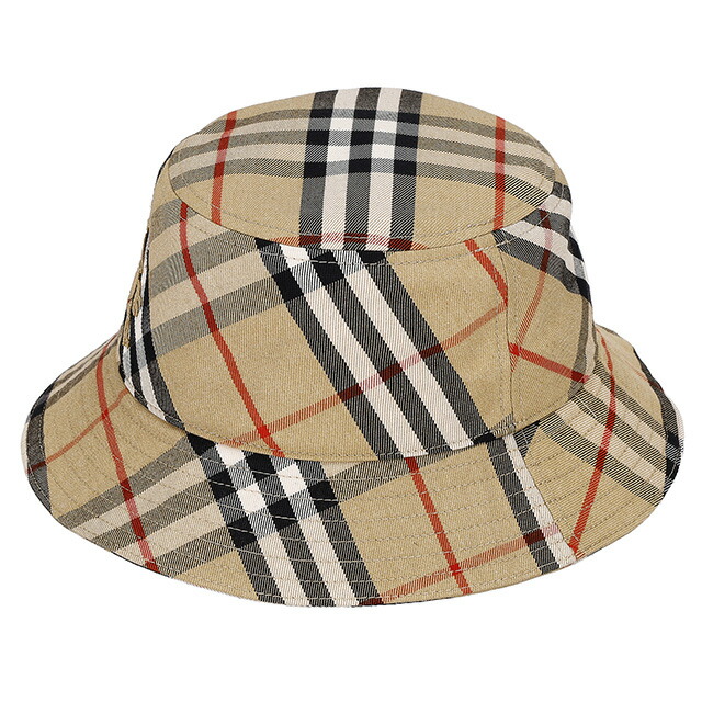 バ－バリ－ ハット メンズ レディース ブランド BURBERRY チェック 8085726 L ベージュ