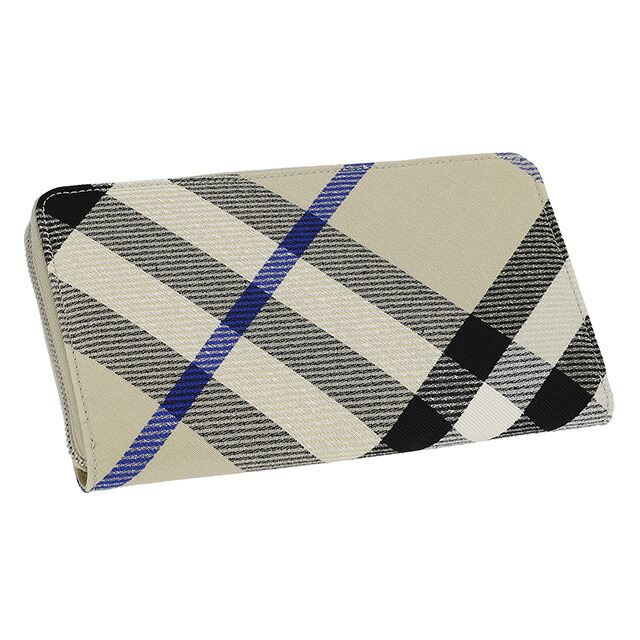 バ－バリ－ 長財布 メンズ BURBERRY チェック 8087323 ベージュ ウォレット ブランド 高級 おしゃれ プレゼント 実用的
