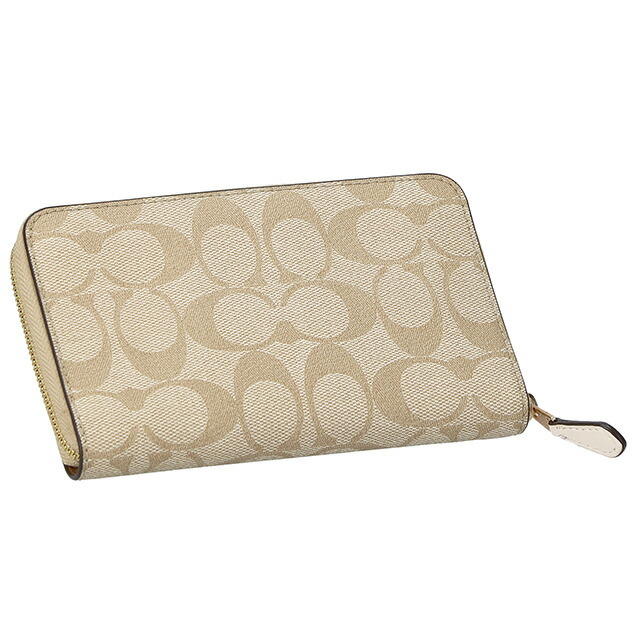 コーチ 二つ折り財布 レディース ブランド COACH シグネチャー 88913 IMDQC ライトカーキ/チョークホワイト ウォレット 高級 おしゃれ プレゼント 実用的