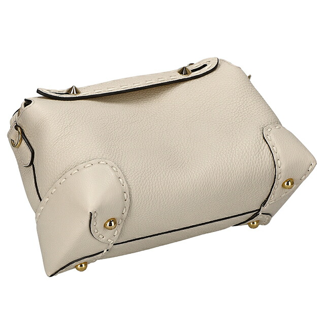 フェンディ ハンドバッグ レディース ブランド FENDI レザー ITALY 8BL146-0ANT2 F0VWM ホワイト 軽量 小さめ 手提げ 高級 おしゃれ プレゼント 女性 実用的 かわいい
