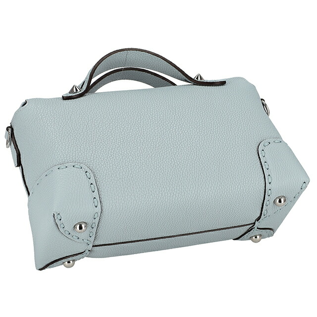 フェンディ ハンドバッグ レディース ブランド FENDI レザー ITALY 8BL146-0ARBB F1NQ0 ライトブルー 軽量 小さめ 手提げ 高級 おしゃれ プレゼント 女性 実用的 かわいい