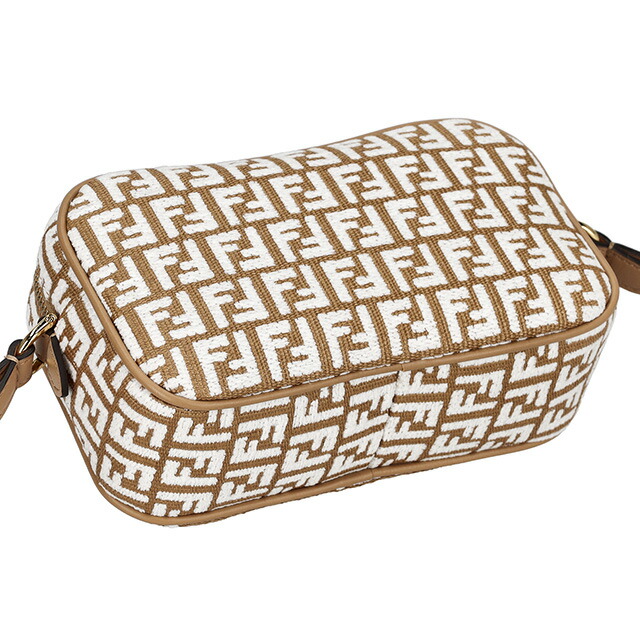 フェンディ ショルダーバッグ レディース FENDI 8BS0770APZQ F1MB1 ブラウン ホワイト 斜めがけ ブランド 高級 おしゃれ プレゼント 女性 実用的 かわいい
