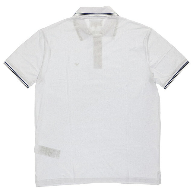 エンポリオ・アルマーニ ポロシャツ メンズ ブランド EMPORIO ARMANI 8N1FB31JPTZ 0100 M ホワイト