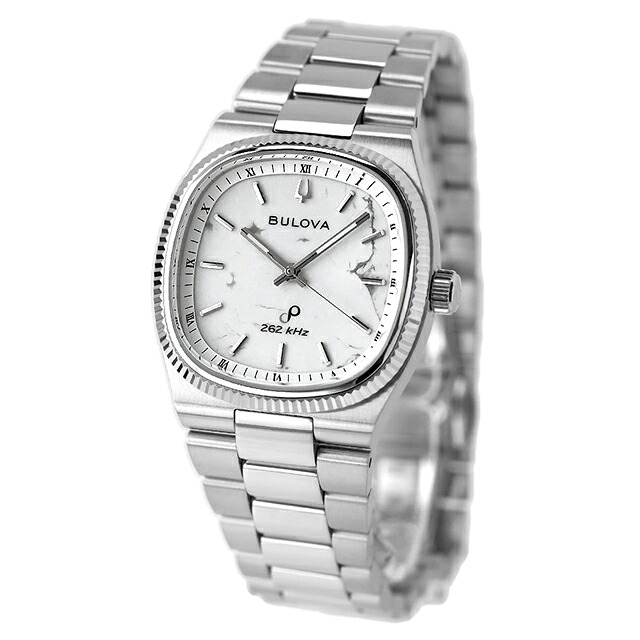 ブローバ スーパーセビーユ プレシジョニストクォーツ 腕時計 ブランド メンズ BULOVA 96A344 アナログ マグネサイト 白 おしゃれ 防水 プレゼント 男性 実用的