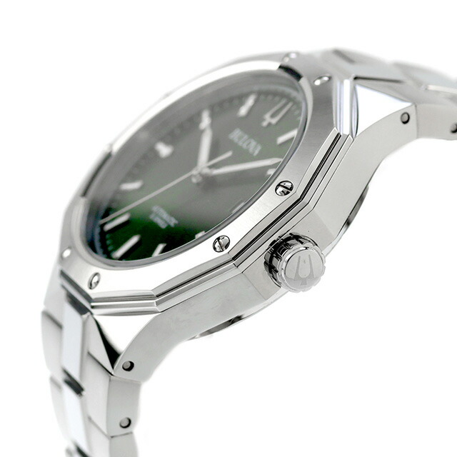 ブローバ クラシック 自動巻き 腕時計 ブランド メンズ BULOVA 96B464 アナログ グリーン おしゃれ 防水 プレゼント 男性 実用的