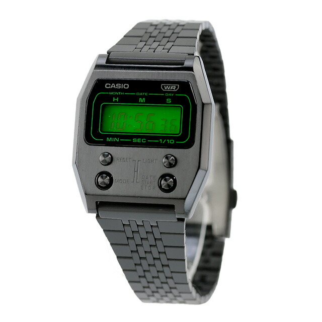 カシオ CASIO クォーツ 電池式 A1100B-1 プレミアムシリーズ ユニセックス メンズ レディース 腕時計 ブランド カシオ casio デジタル ブラック 黒 おしゃれ 防水 プレゼント 実用的