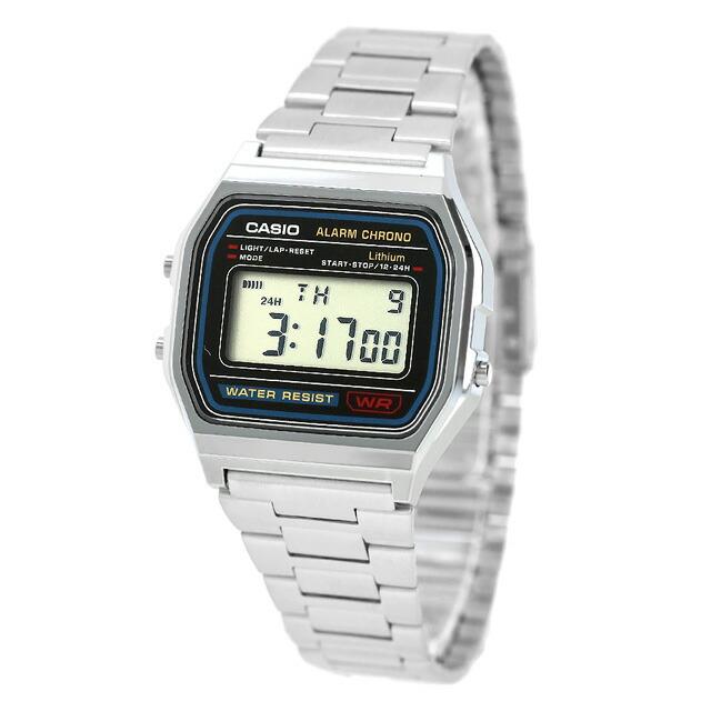 カシオ チープカシオ CASIO スタンダード クォーツ 電池式 A158WA-1 ユニセックス チプカシ メンズ レディース 腕時計 ブランド カシオ casio デジタル ブラック 黒 おしゃれ 防水 かわいい プレゼント 実用的