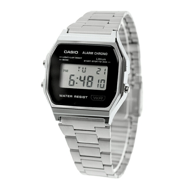 カシオ チープカシオ CASIO クラシック クォーツ 電池式 A158WEA-1 ユニセックス チプカシ メンズ レディース 腕時計 ブランド カシオ casio デジタル ブラック 黒 おしゃれ 防水 かわいい プレゼント 実用的