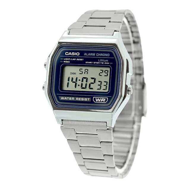 カシオ チープカシオ CASIO クラシック クォーツ 電池式 A158WEA-2 ユニセックス チプカシ メンズ レディース 腕時計 ブランド カシオ casio デジタル ネイビー おしゃれ 防水 かわいい プレゼント 実用的