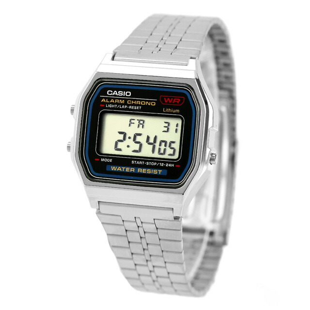 カシオ チープカシオ CASIO ヴィンテージ クォーツ 電池式 A159W-N1 海外モデル ユニセックス チプカシ メンズ レディース 腕時計 ブランド カシオ casio デジタル ブラック 黒 おしゃれ 防水 かわいい プレゼント 実用的