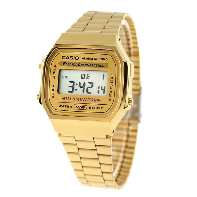 カシオ CASIO A168WG-9W ヴィンテージ 海外モデル メンズ 腕時計 カシオ casio デジタル ゴールド ブランド おしゃれ 防水 プレゼント 男性 実用的