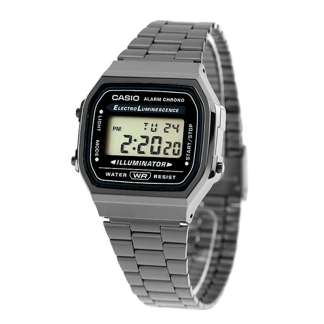 カシオ CASIO A168WGG-1A ビンテージ チプカシ メンズ 腕時計 カシオ casio デジタル ガンメタ ブランド おしゃれ 防水 小さい 軽い かっこいい プレゼント 男性 実用的