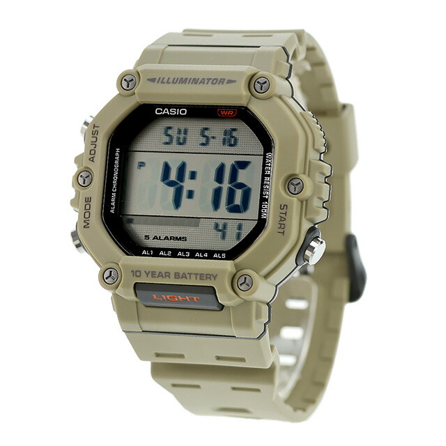 カシオ チープカシオ CASIO クォーツ 電池式 AE-1600H-5AV デジタル 海外モデル メンズ チプカシ 腕時計 ブランド カシオ casio デジタル ベージュ おしゃれ 防水 小さい 軽い かわいい プレゼント 実用的 学生