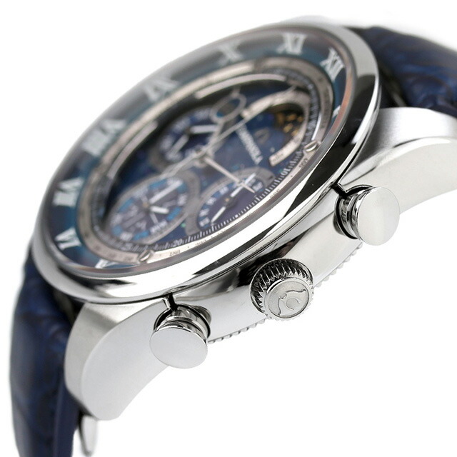 シチズン カンパノラ コンプリケーション コレクション グランドコンプリケーション 宙鏡 そらかがみ クォーツ 電池式 腕時計 ブランド メンズ クロノグラフ ムーンフェイズ CITIZEN CAMPANOLA AH4080-01M アナログ ブルー 日本製