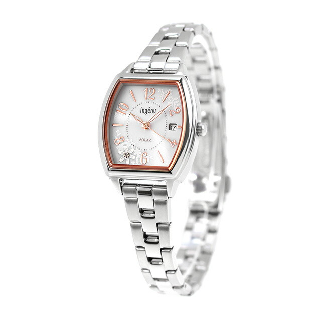 セイコー アルバ アンジェーヌ ソーラー 腕時計 レディース ダイヤモンド SEIKO ALBA ingenu AHJD437 アナログ シルバー ブランド おしゃれ 防水 軽い 華奢 かわいい プレゼント 女性 実用的