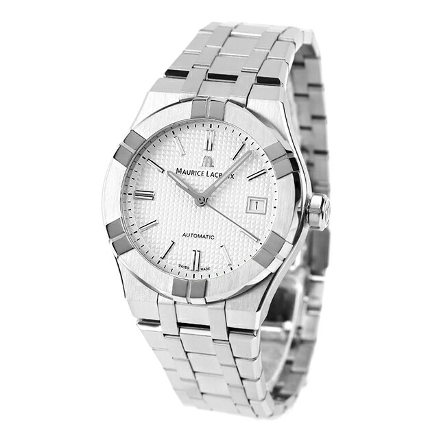 モーリスラクロア アイコン オートマティック 39mm 自動巻き 腕時計 ブランド メンズ MAURICE LACROIX AI6007-SS002-130-1 アナログ シルバー スイス製 おしゃれ 防水 プレゼント 男性 実用的