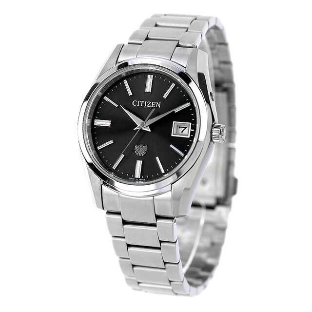 ザシチズン 高精度光発電エコ・ドライブ エコドライブ 腕時計 メンズ ソーラー THE CITIZEN AQ4080-52E アナログ ブラック 黒 日本製 高級 ブランド おしゃれ 防水 プレゼント 男性 実用的